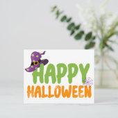Happy Halloween  Postkarte (Stehend Vorderseite)