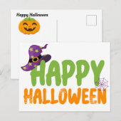 Happy Halloween  Postkarte (Vorne/Hinten)