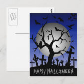 Happy Halloween Postkarte (Vorne/Hinten)