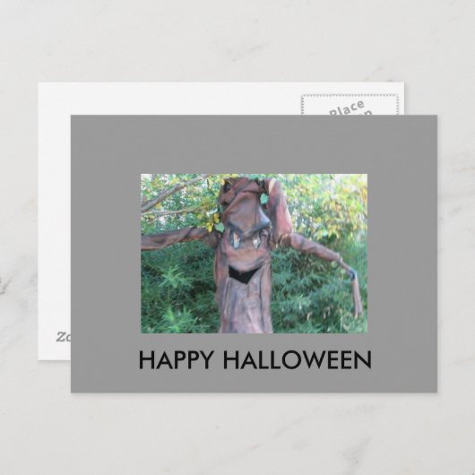 HAPPY HALLOWEEN POSTKARTE (Vorne/Hinten)