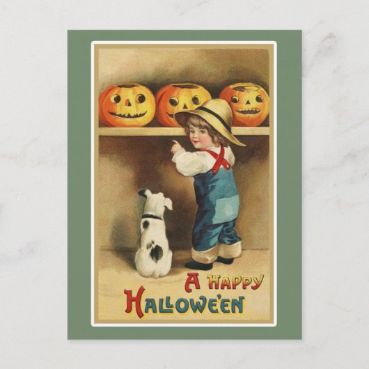 Happy Halloween Postkarte (Vorderseite)