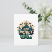 Happy Halloween Postkarte (Stehend Vorderseite)