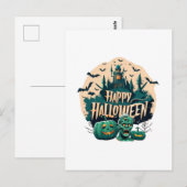 Happy Halloween Postkarte (Vorne/Hinten)