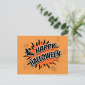 Happy Halloween Postkarte (Stehend Vorderseite)