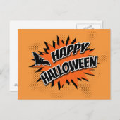 Happy Halloween Postkarte (Vorne/Hinten)