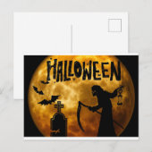 Happy Halloween Postkarte (Vorne/Hinten)