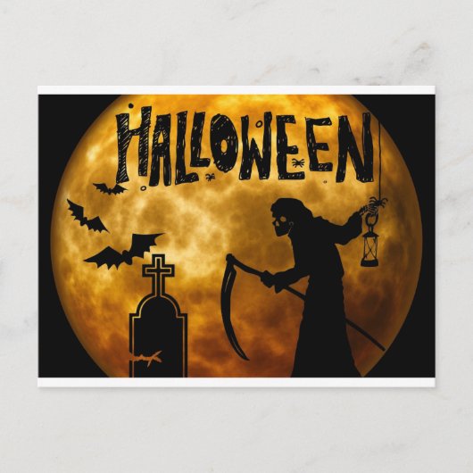 Happy Halloween Postkarte (Vorderseite)