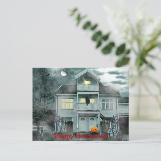 Happy Halloween Postkarte (Stehend Vorderseite)