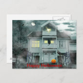 Happy Halloween Postkarte (Vorne/Hinten)