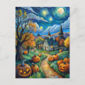 Happy Halloween Postkarte (Vorderseite)