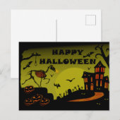 Happy Halloween  Postkarte (Vorne/Hinten)