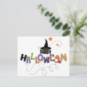 Happy Halloween Postkarte (Stehend Vorderseite)
