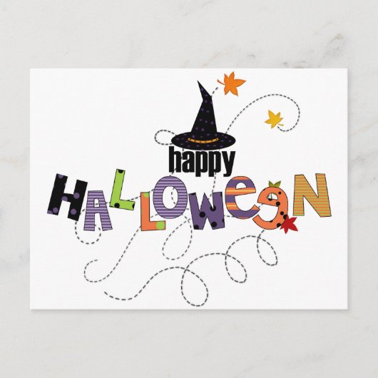 Happy Halloween Postkarte (Vorderseite)