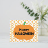 Happy Halloween Postkarte (Stehend Vorderseite)