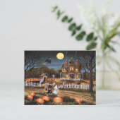 Happy Halloween Postkarte (Stehend Vorderseite)