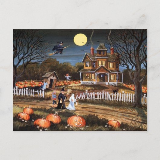 Happy Halloween Postkarte (Vorderseite)