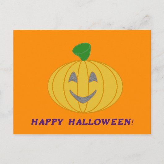 Happy Halloween Postkarte (Vorderseite)
