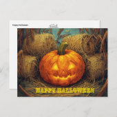 Happy Halloween Postkarte (Vorne/Hinten)