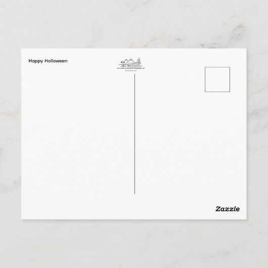 Happy Halloween Postkarte (Rückseite)