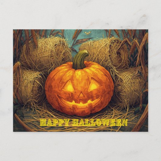 Happy Halloween Postkarte (Vorderseite)