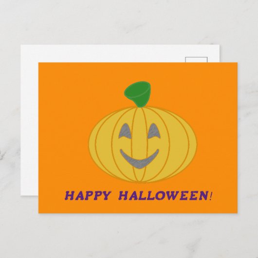 Happy Halloween Postkarte (Vorne/Hinten)