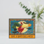 Happy Halloween Postkarte (Stehend Vorderseite)