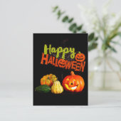 Happy Halloween Postkarte (Stehend Vorderseite)