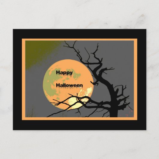 Happy Halloween Postkarte (Vorderseite)