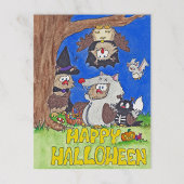 HAPPY HALLOWEEN Postkarte von Nicole Janes