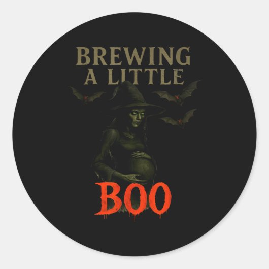 Happy Halloween Pregnant Baby Skeleton Soky Season Runder Aufkleber (Vorderseite)