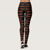 Happy Halloween Print Damen Leggings (Rückseite)