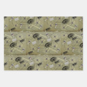 Happy Halloween Psychedelic Mushroom Muster Geschenkpapier Set (Vorderseite 2)