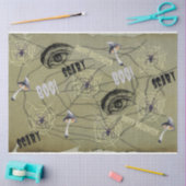 Happy Halloween Psychedelic Mushroom Muster Seidenpapier (Basteln)