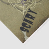 Happy Halloween Psychedelic Mushroom Muster Seidenpapier (Ausschnitt)