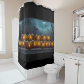 Happy Halloween Pumkins Duschvorhang (Beispiel)