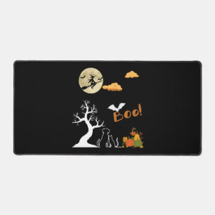 Happy Halloween Pumpkin Animal Lover Cat Hund Schreibtischunterlage