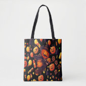 Happy Halloween Pumpkin Artwork Tasche (Vorderseite)