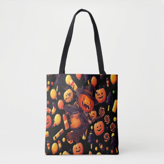 Happy Halloween Pumpkin Artwork Tasche (Vorderseite)