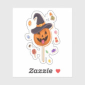 Happy Halloween Pumpkin Aufkleber (Blatt)