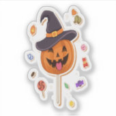 Happy Halloween Pumpkin Aufkleber (Vorderseite)