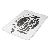 Happy Halloween Pumpkin Badematte (Schrägansicht)