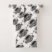 Happy Halloween Pumpkin Bath Handtuch Set (Insitu)