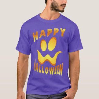 Happy Halloween Pumpkin Beängstigendes Gesicht T-Shirt