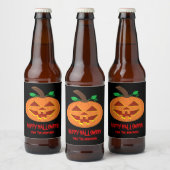 Happy Halloween Pumpkin Bierflasche Label Set Bierflaschenetikett (Flaschen)