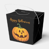 Happy Halloween Pumpkin Candy Pattern Gefallen Box Geschenkschachtel (Rückseite)