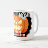 Happy Halloween Pumpkin & Cats Orange T - Shirt Kaffeetasse (VorderseiteRechts)
