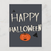 Happy Halloween Pumpkin Design Postkarte (Vorderseite)