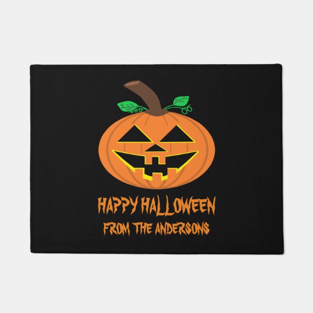 Happy Halloween Pumpkin Door Mat Fußmatte (Vorderseite)