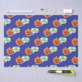 Happy Halloween Pumpkin Face Seidenpapier (Handwerk)