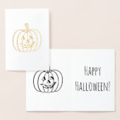 Happy Halloween Pumpkin Folienkarte (Anzeige)